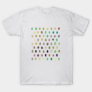 Artistic Watercolor Palette Dots Purple T-Shirt